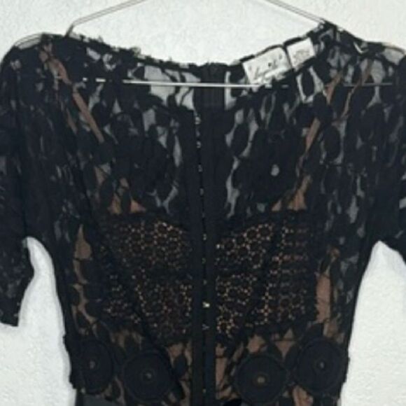 New Byron Lars Anthropologie Carissima Sheath Dress Size 4 - Picture 3 of 15